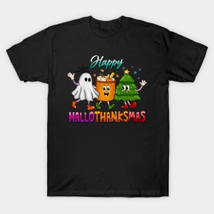 Happy Hallothanksmas Holiday T-Shirt